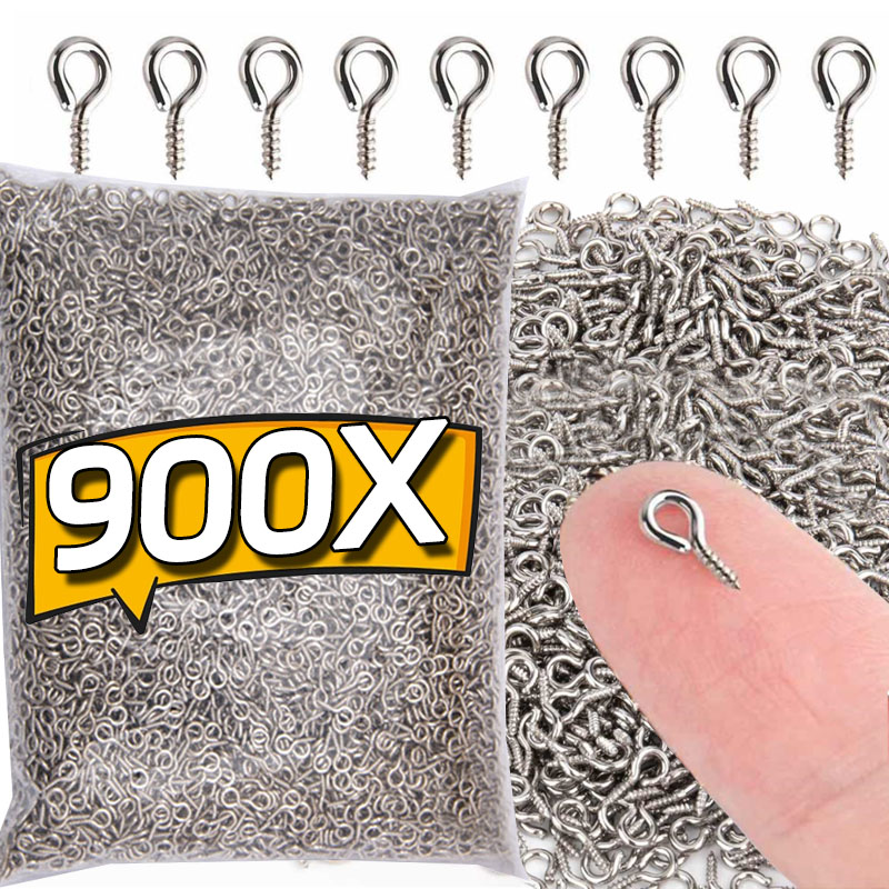 Jewelry Making Eye Pins - 8/10mm Mini Screw Eye Pins Metal