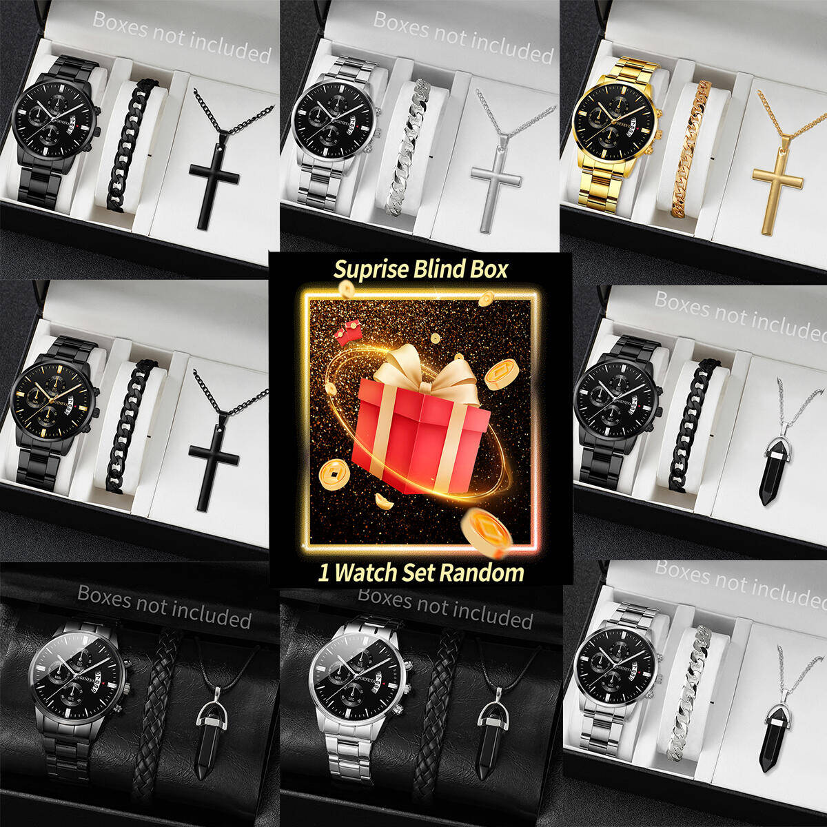 Jewelry Making Box - Surprise Mystery Watch Blind Box-3PCS/Set Fashion