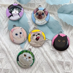 10pcs cartoon animal cat ename - Jewelry Making Earrings ulasan dan harga