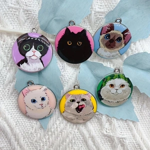 10pcs cartoon animal cat ename - Jewelry Making Earrings ulasan dan harga