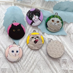 10pcs cartoon animal cat ename - Jewelry Making Earrings ulasan dan harga