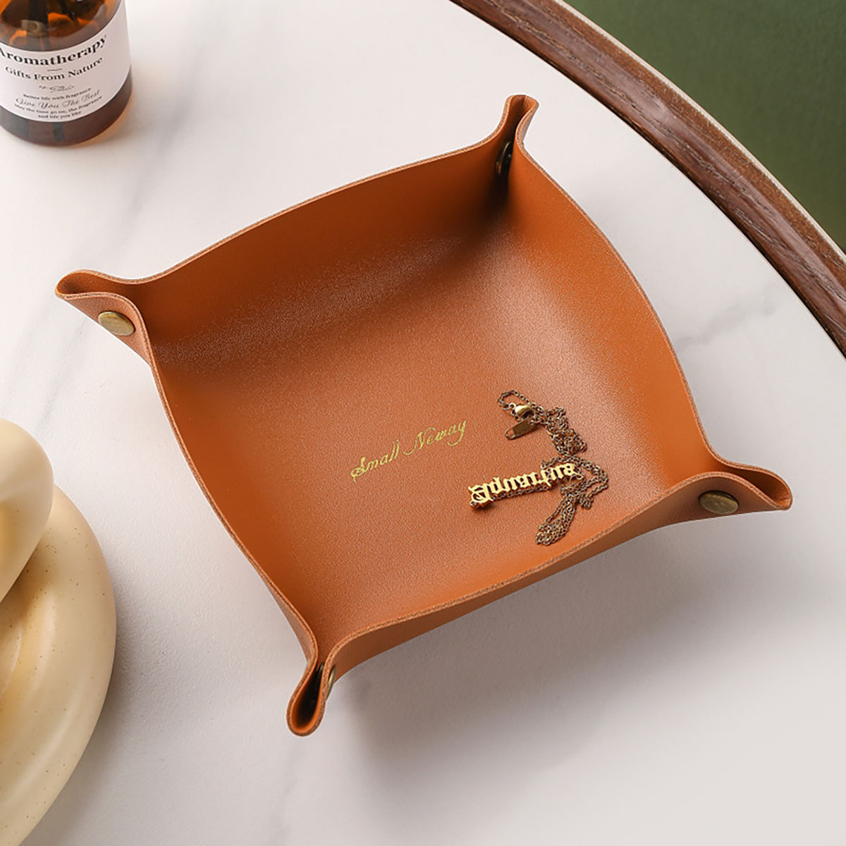 Nordic Style Leather Storage T - Jewelry Making Box ulasan dan harga