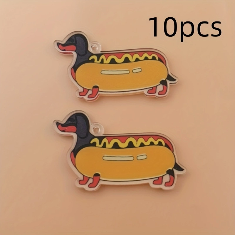 10pcs acrylic 2D new sausage d - Jewelry Making Earrings ulasan dan harga