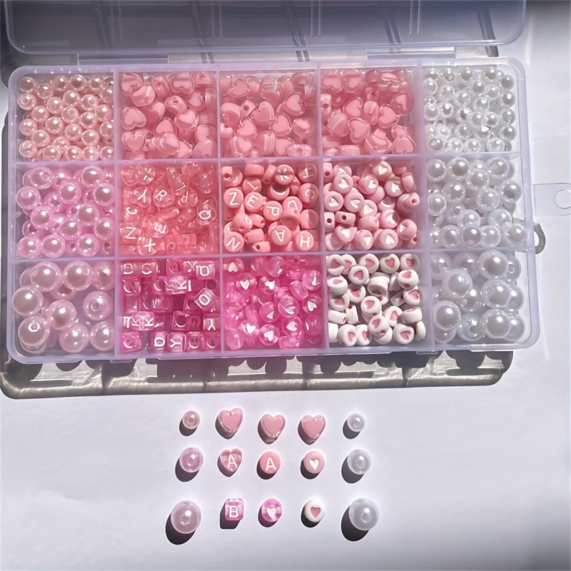 10-Piece Pink Alphabet Box, Ac - Jewelry Making Box ulasan dan harga
