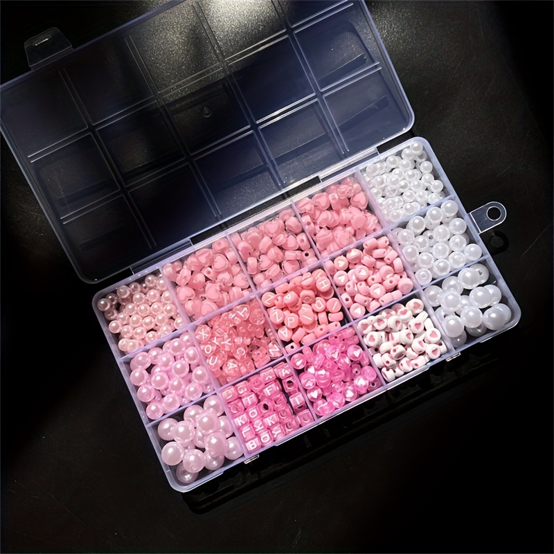10-Piece Pink Alphabet Box, Ac - Jewelry Making Box ulasan dan harga
