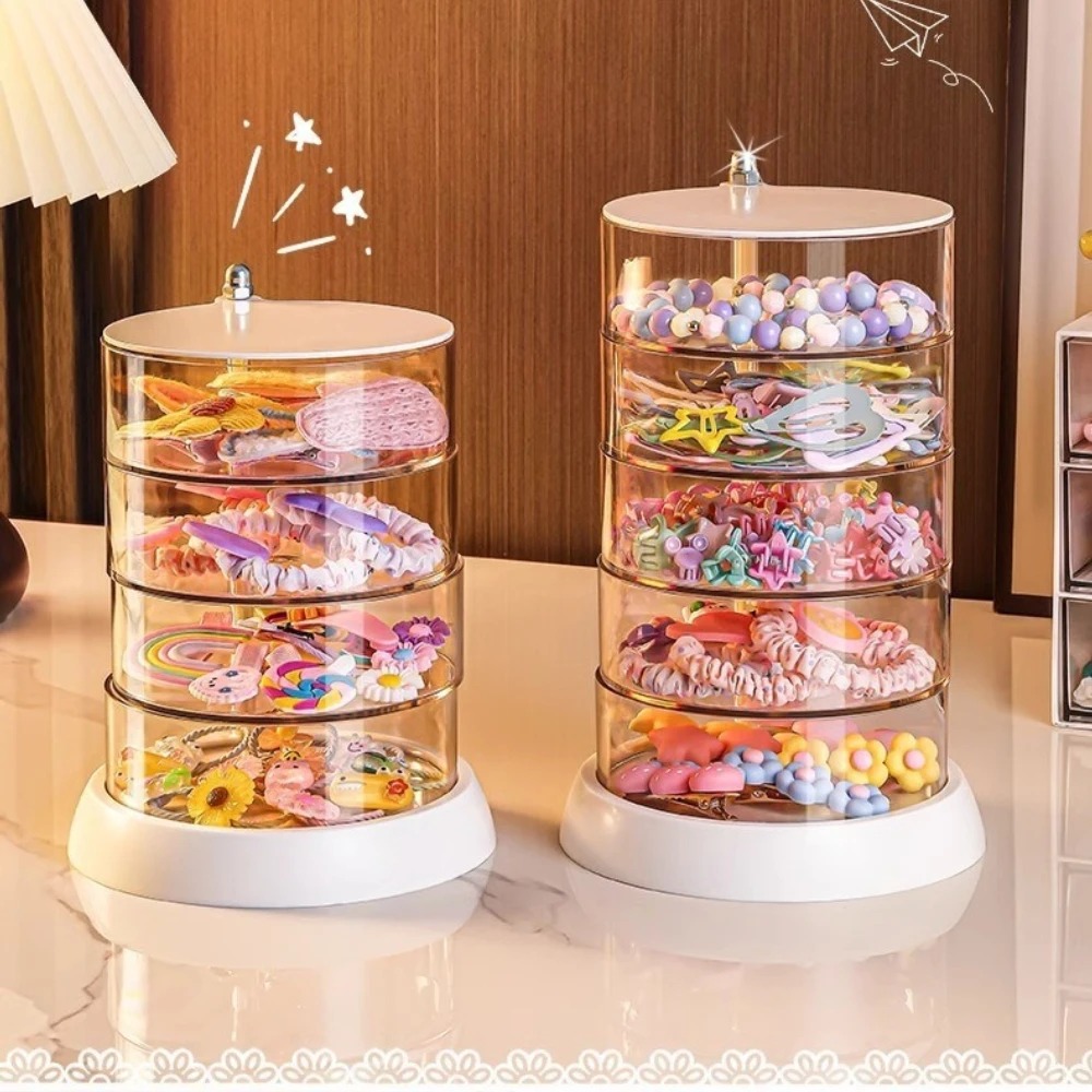 360 Rotating Clear Hair Access - Jewelry Making Box ulasan dan harga