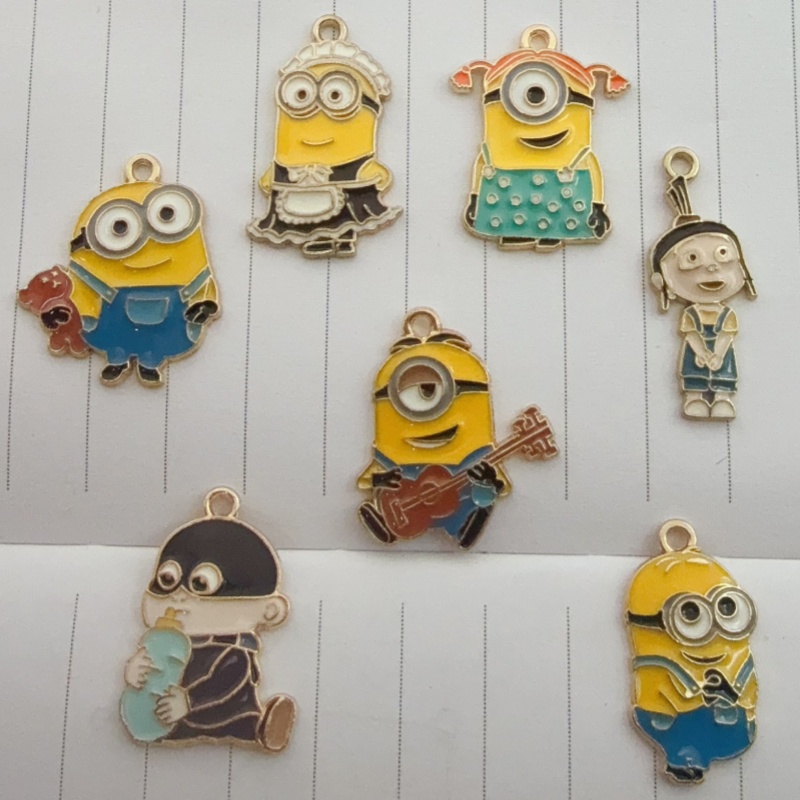 10pcs alloy drip oil cartoon p - Jewelry Making Earrings ulasan dan harga