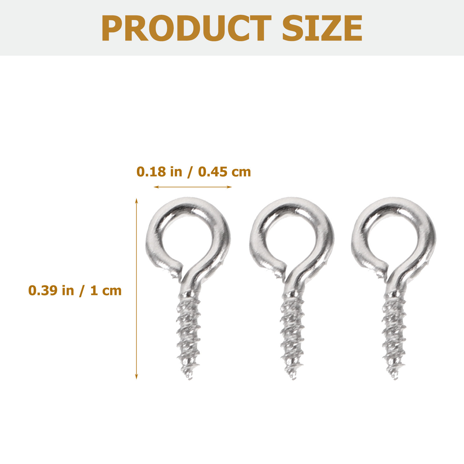 500Pcs Mini Screw Eye Pin Jewe - Jewelry Making Eye Pins ulasan dan harga