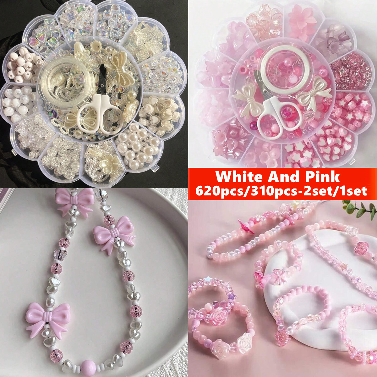 2Set/1Set 13 Grids Acrylic Flo - Jewelry Making Box ulasan dan harga
