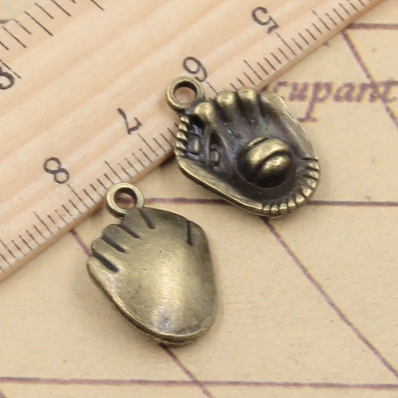 10pcs 3colors Charms Baseball  - Jewelry Making Gloves ulasan dan harga