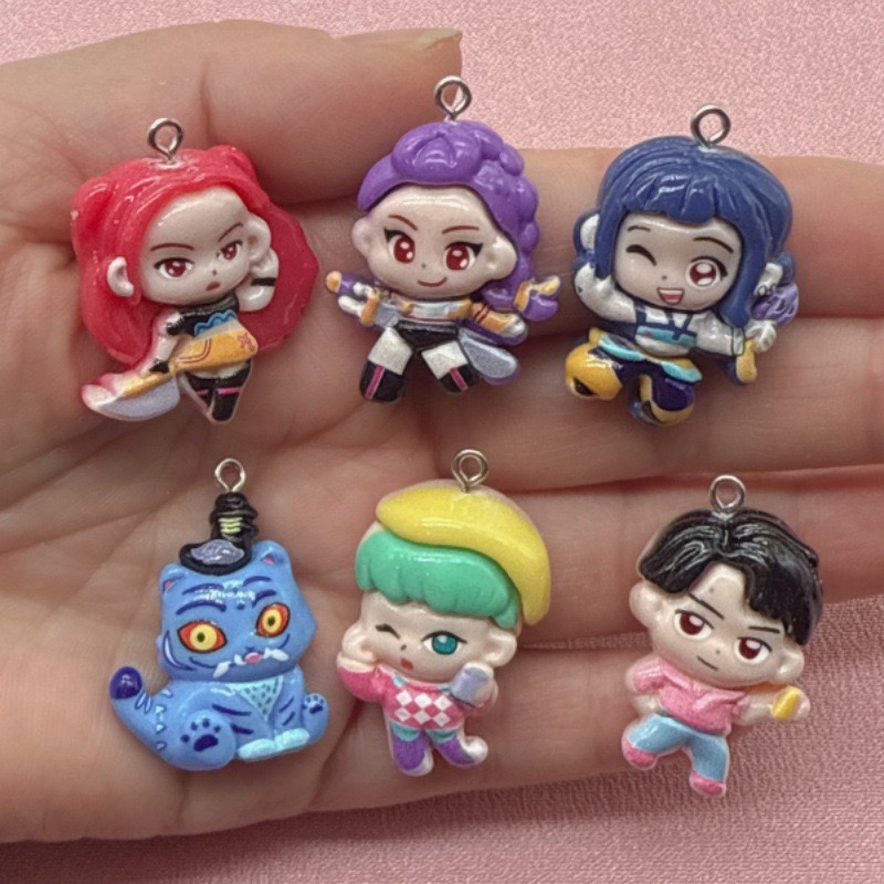 10pcs resin cartoon pendant, D - Jewelry Making Earrings ulasan dan harga