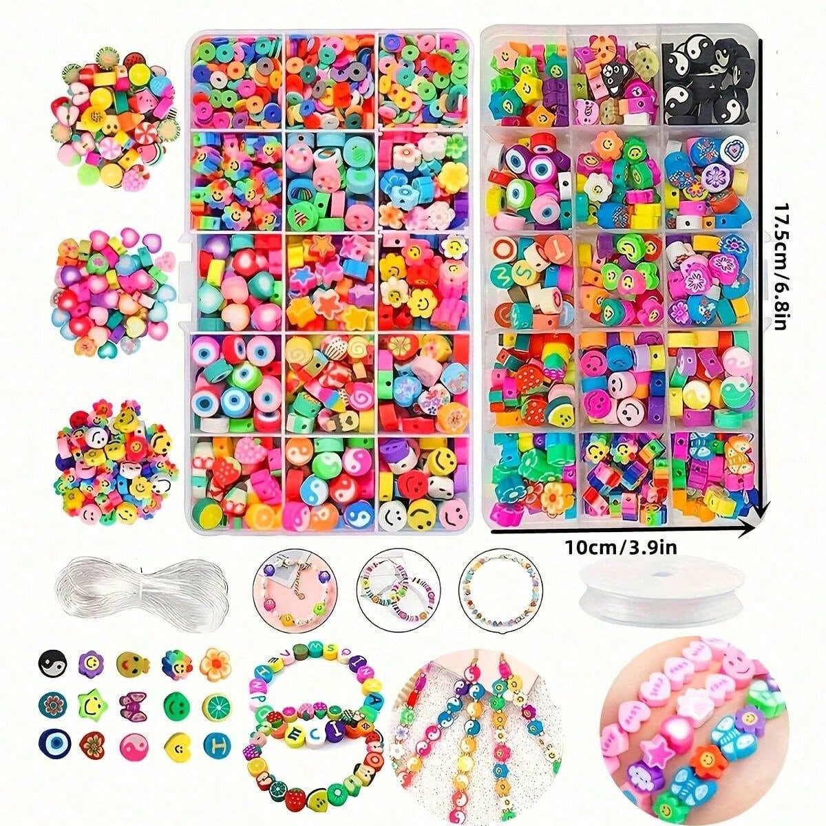 1450/1200/250pcs Polymer Clay  - Jewelry Making Box ulasan dan harga