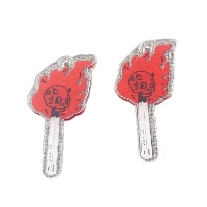 10pcs acrylic skull pendant, D - Jewelry Making Earrings ulasan dan harga