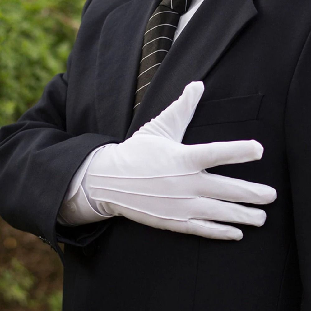 Soft White Cotton Gloves Thin  - Jewelry Making Gloves ulasan dan harga