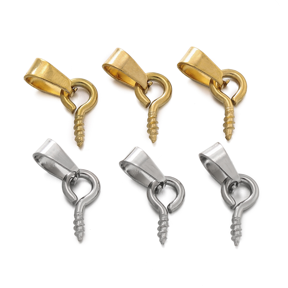 20pcs Stainless Steel Screw Ey - Jewelry Making Eye Pins ulasan dan harga