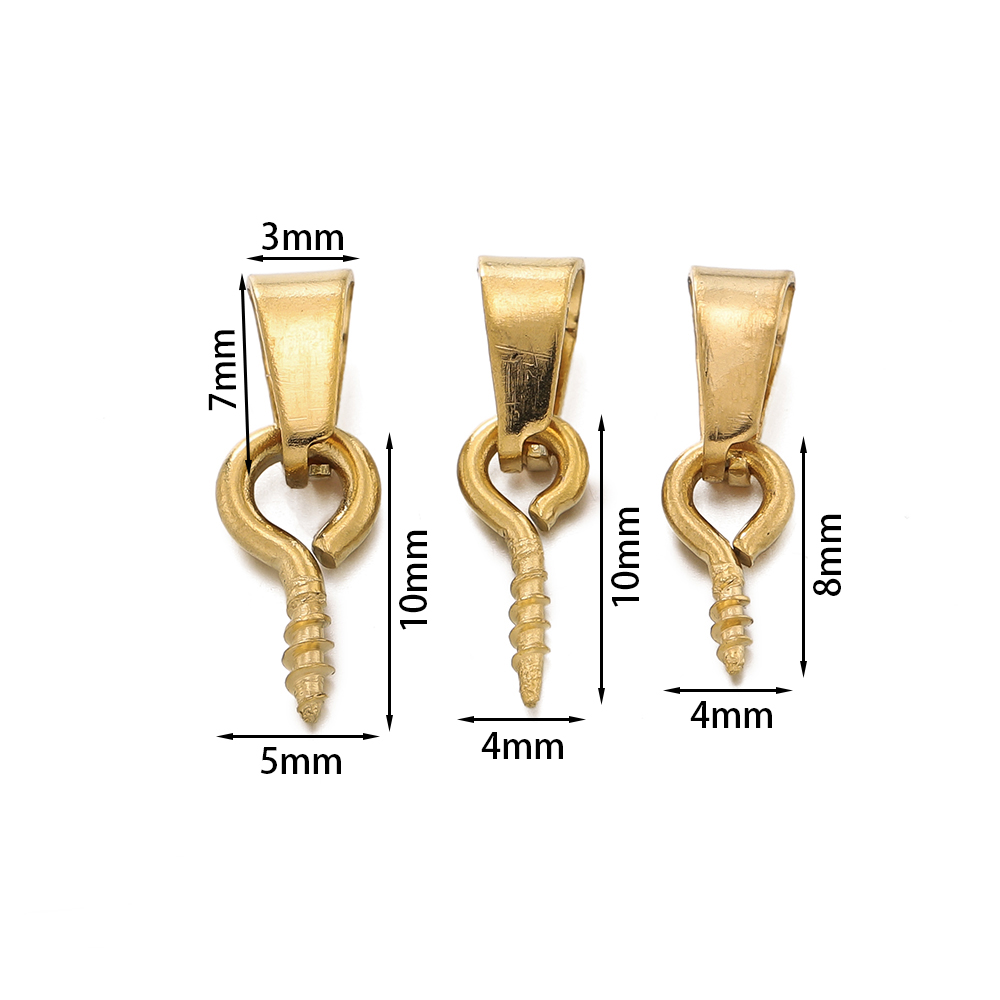 20pcs Stainless Steel Screw Ey - Jewelry Making Eye Pins ulasan dan harga