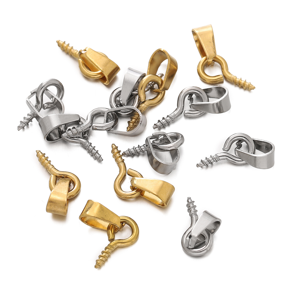 20pcs Stainless Steel Screw Ey - Jewelry Making Eye Pins ulasan dan harga