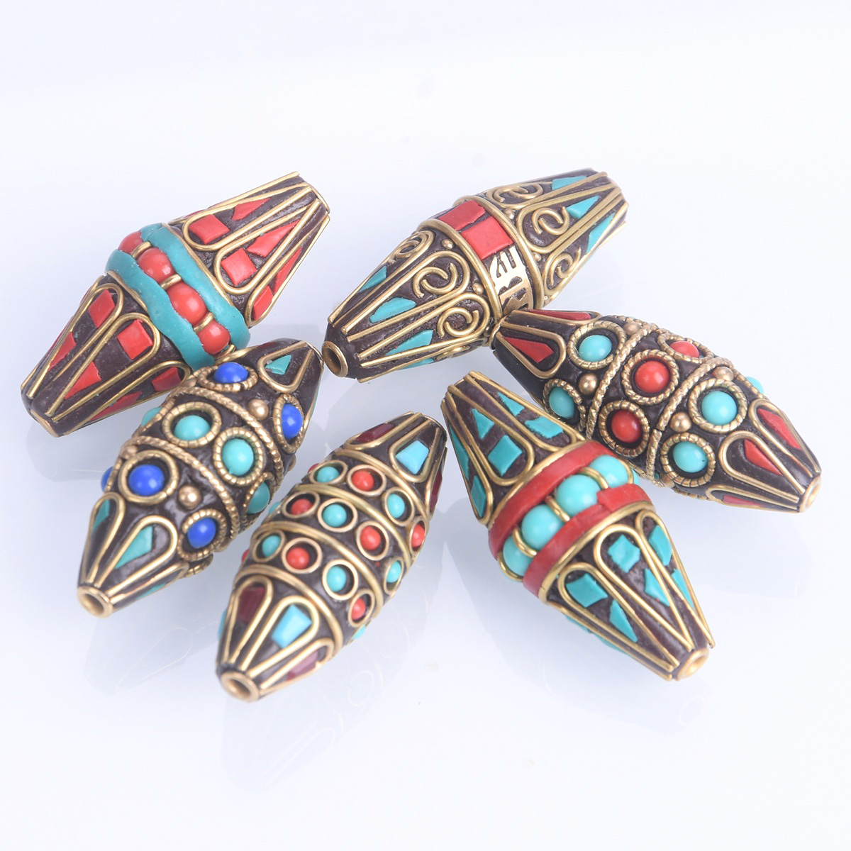 1pcs Bicone Oval Shape 38x15mm - Jewelry Making In Clay ulasan dan harga