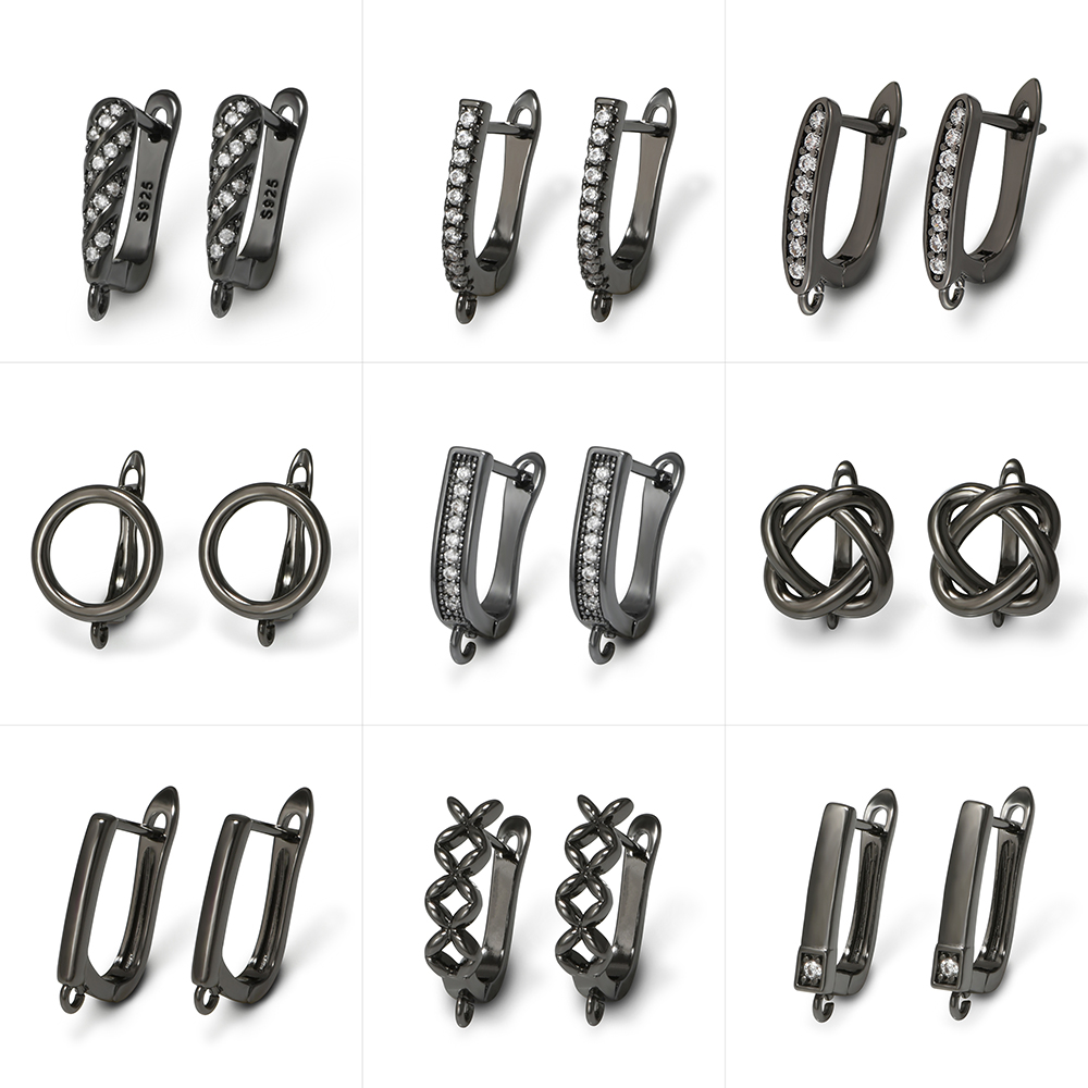 YANASI 1 Pair Gun Black  Brass - Jewelry Making Class ulasan dan harga