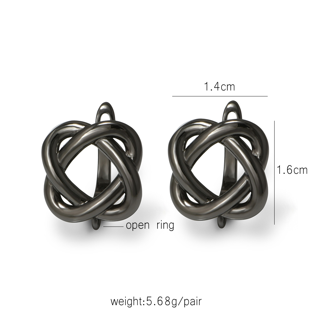 YANASI 1 Pair Gun Black  Brass - Jewelry Making Class ulasan dan harga