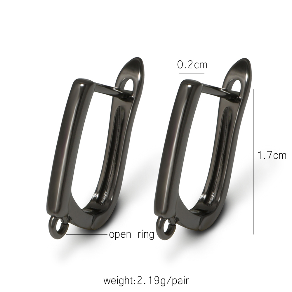 YANASI 1 Pair Gun Black  Brass - Jewelry Making Class ulasan dan harga