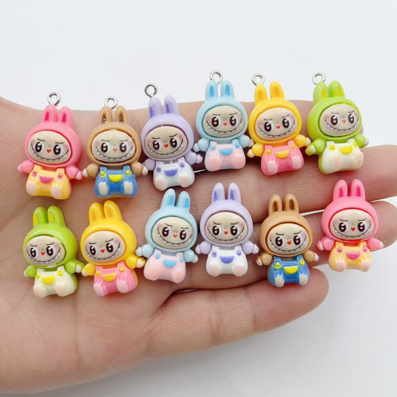 10Pcs Kawaii Rabbit Strawberry - Jewelry Making Earrings ulasan dan harga