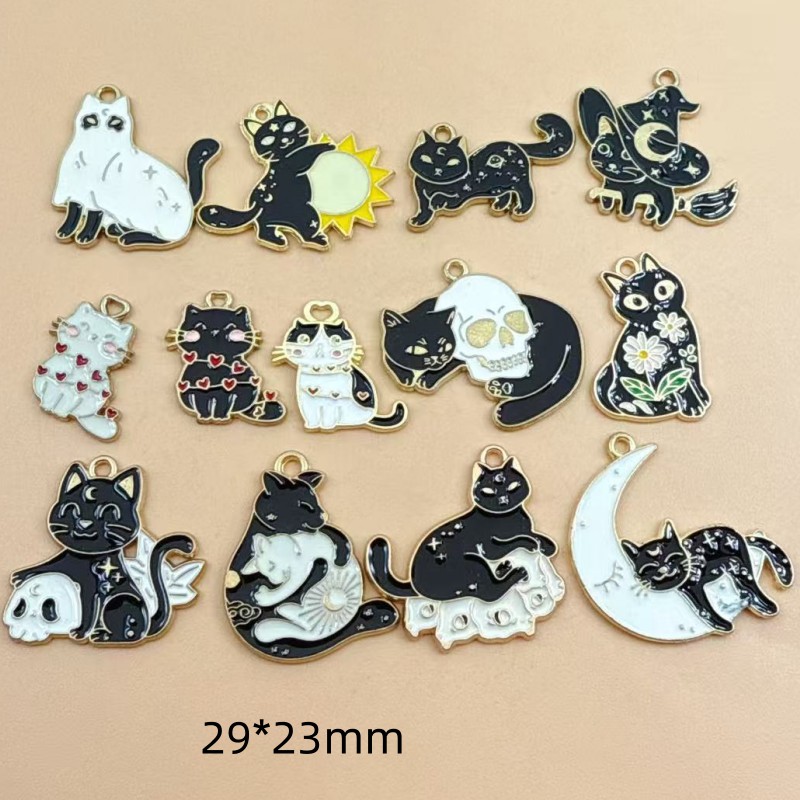 10pcs Original Alloy Enamel Bl - Jewelry Making Earrings ulasan dan harga