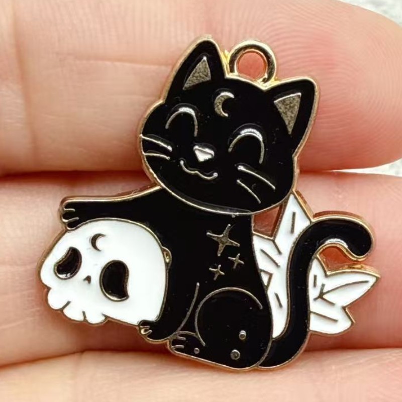 10pcs Original Alloy Enamel Bl - Jewelry Making Earrings ulasan dan harga