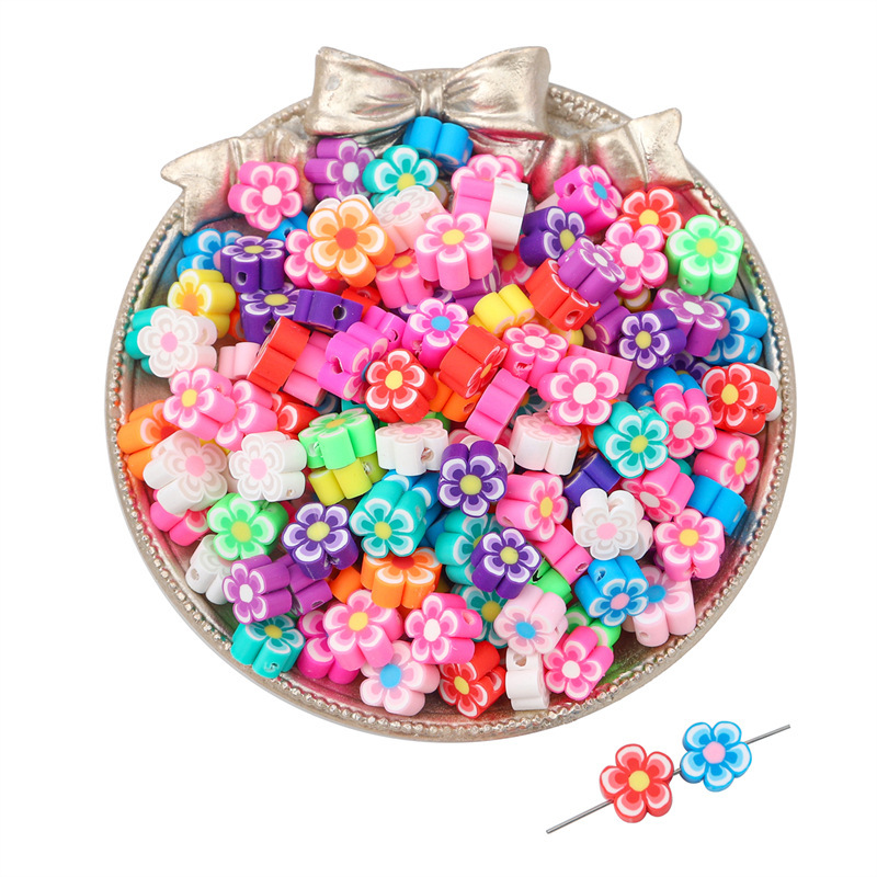 100Pcs Random Style Polymer Cl - Jewelry Making In Clay ulasan dan harga