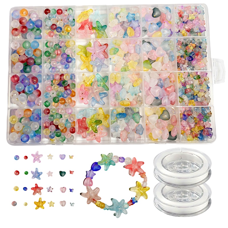 7-19mm 825pcs Matte Gradient L - Jewelry Making Box ulasan dan harga