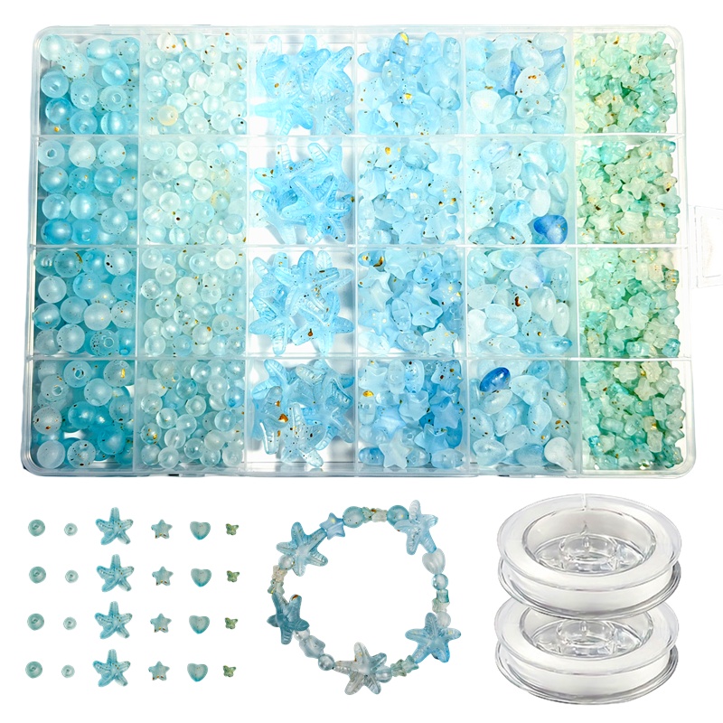 7-19mm 825pcs Matte Gradient L - Jewelry Making Box ulasan dan harga