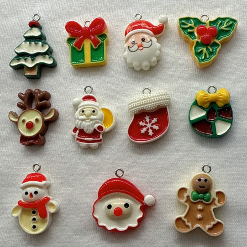 10pcs Christmas Cartoon Series - Jewelry Making Earrings ulasan dan harga