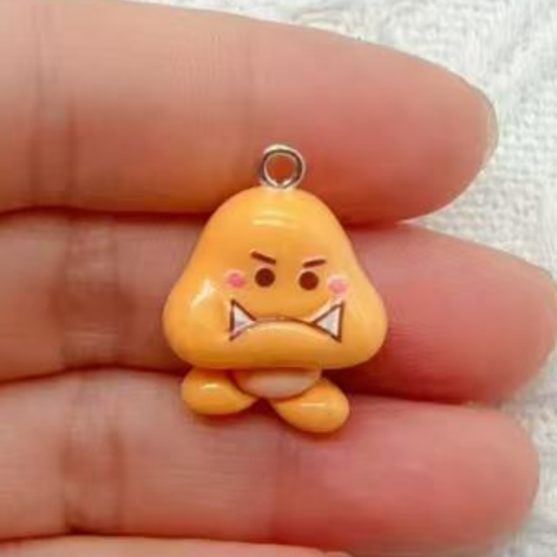 10pcs resin cartoon pendant, D - Jewelry Making Earrings ulasan dan harga