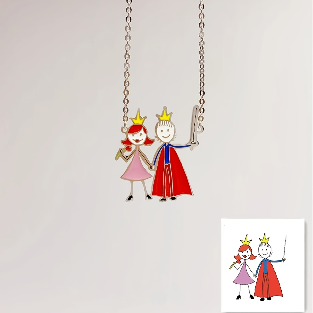 Custom Enamel Pendant Necklace - Jewelry Making Drawing ulasan dan harga