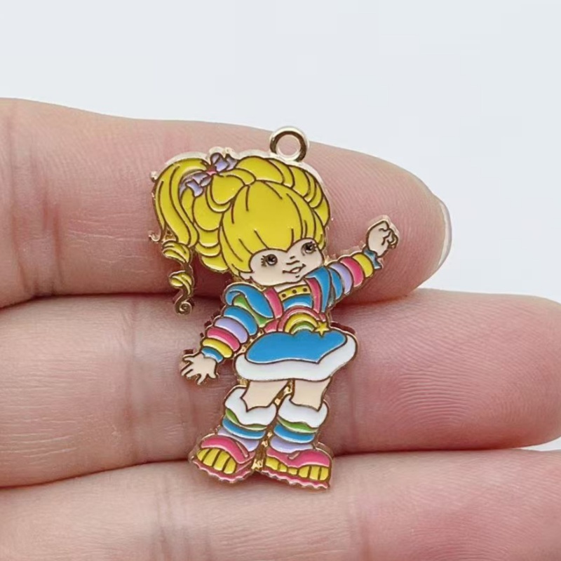 10pcs Cute Little Girl Enamel  - Jewelry Making Earrings ulasan dan harga