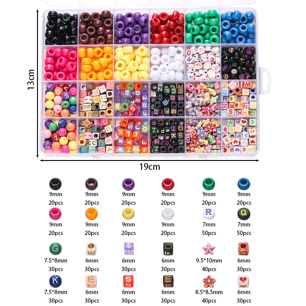 1 Box Colorful Acrylic Pony Be - Jewelry Making Box ulasan dan harga