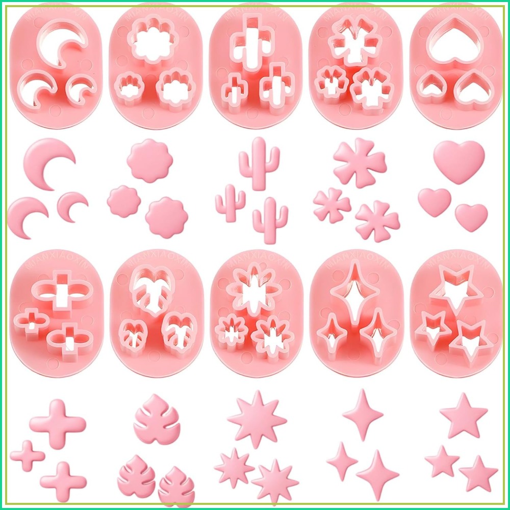 10 Pcs Polymer Clay Cutters, F - Jewelry Making In Clay ulasan dan harga
