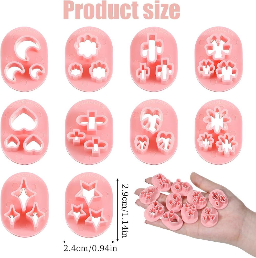 10 Pcs Polymer Clay Cutters, F - Jewelry Making In Clay ulasan dan harga