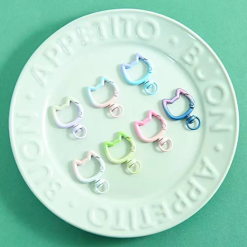 5-10PCS Gradient Cute Cat Clas - Jewelry Making Class ulasan dan harga